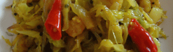 Cabbage and Prawns Stir-fry