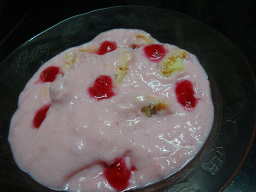 strwberry-pudding