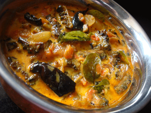 Bitter Gourd Curry With Coconut Milk Salt And Spice