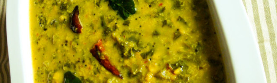 Keerai Mulagootal / Spinach and Dal Curry
