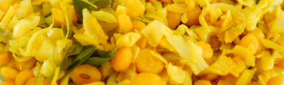 Cabbage Channa Dal Stir-Fry